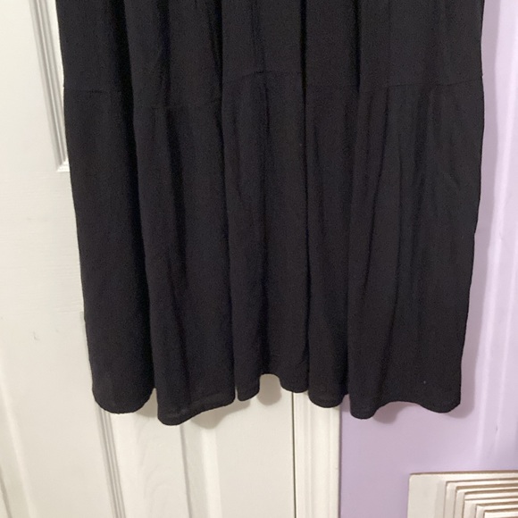 Juniors tiered pull on drawstring maxi skirt, black - Picture 4 of 9